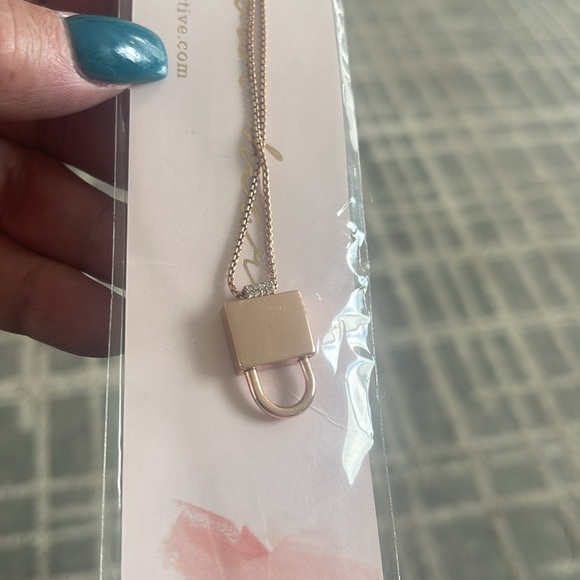 Keep It Lock Necklace. Rose Gold NWT - Picture 1 of 3